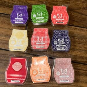 Scentsy Wax Bar Lot of 9 Mixed Scents ships W/ ice pack